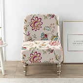 cheap Armchair Cover &amp; Armless Chair Cover-Velvet Accent Chair Covers Luxury High Stretch Armless Chair Slipcovers for Large Chairs, Removable Furniture Protector for Living Dining Room Hotel