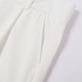 abordables Mince-Homme pantalon de costume Pantalon Pantalon plissé Pantalon de costume Pantalon Gurkha Poche Taille haute Plein Confort Mariage Bureau Travail Elégant Rétro Vintage Noir Blanche Taille haute