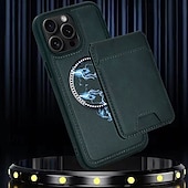 お買い得  iPhone用ケース-電話 ケース 用途 iPhone 16 Pro Max プラス iPhone 15 プロマックスプラス iPhone15 iPhone 14 Pro Max iPhone 13 12 Pro Max iPhone 12 Pro Max iPhone 11 Pro Max バックカバー スタンド付き 磁石バックル ワイヤレス充電をサポート レトロ風 TPU PUレザー