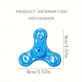 tanie Party Supplies-24 sztuki losowych spinnerów typu fidget spinner, hurtowo, mini zabawki typu fidget spinner dla dzieci, nastolatków, dorosłych, upominki na przyjęcia urodzinowe, prezenty zwrotne, torebki na prezenty, wypełniacze do gier imprezowych, nagrody w klasie, nag