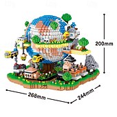 Недорогие Конструкторы-rchitecture global village micro building block set5452pcs - архитектурные модели игрушки подарки для детей и взрослых