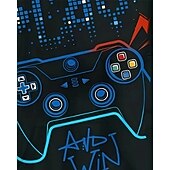 billiga Pojkens 3D Sporter &amp; Spel-Pojkar 3D Grafisk Spel Huvtröja Långärmad Vår Höst Mode Streetwear Barn 4-12 år Huva Utomhus Ledigt Dagligen Normal