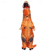 お買い得  カップルのハロウィンコスチューム-恐竜 カーニバルコスチューム コスプレ衣装 面白いコスチューム インフレータブルコスチューム 子供用 成人 フリーサイズ 面白いコスチューム ハロウィーン カーニバル マスカレード 簡単なカーニバルコスチューム