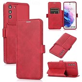cheap Samsung Cases-Phone Case For S21 A72 A71 A51 A31 S20 Plus S20 Ultra S20 A32 A52 Flip Cover with Stand Holder Card Slot Shockproof Retro TPU PU Leather