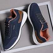 economico Sneakers da uomo-scarpe da ginnastica sportive casual da uomo color cuoio con suola ammortizzata e design allacciato – comode scarpe da passeggio per tutti i giorni