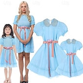 preiswerte Klassischer Horror-Geist Zwillinge Halloween Cosplay Kostüm Maskerade Das Leuchten Cosplay Kinder Erwachsene Damen Halloween Karneval Maskerade Party / Abend Einfache Halloween-Kostüme Verkleiden