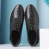 baratos Ténis para Homem-tênis masculino casual acolchoado - azul marinho, design com cadarço, confortável e leve, perfeito para uso diário