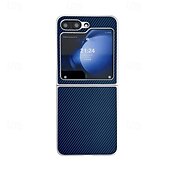 お買い得  サムスン用ケース-Samsung Galaxy Z Flip 6 Z Flip 5 Z Flip 4 Z Flip 3 用の電話ケース バックカバー ショックプルーフ レトロ TPU PUレザー