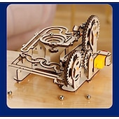 preiswerte Jigsaw-Puzzle-3D-Holzpuzzle - mechanische Trackbälle zum Selbermachen, pädagogisches Denkspiel für Erwachsene, Khaki