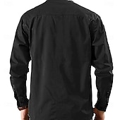cheap Men&#039;s Western Shirts-Men&#039;s Cow Print Shirt Work Shirt Western Shirt Long Sleeve Casual Sports &amp; Outdoor Going out Fall Winter Turndown Button-Down Black Army Green Khaki