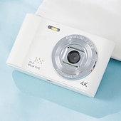 cheap Digital Camera-4K Digital Camera Point and Shoot Photography Travel Selfie Camara 2.4inch Screen Entry-Level Gift Compact Digicam Selfie Mini Retro Cam