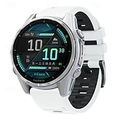 preiswerte Garmin-Uhrenarmbänder-Uhrenarmband für Garmin Fenix 8 47mm 51mm 7X 6 6X Pro Epix Pro Instinct 2X Approach S70 S62 S60 Forerunner 955 945 Epix Marq Descent Quatix 22mm 26mm Silikon Ersatz Gurt Quick Fit Verstellbar