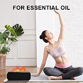 economico Umidificatori e deumidificatori-diffusore di aromi per aria con fiamma colorata umidificatore suono dinamico di fiamma fuoco diffusore di aromaterapia per casa ufficio stanza