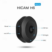 お買い得  屋内IPネットワークカメラ-h6 ミニ wifi カメラ 1080p hd ワイヤレス スマート ホーム デバイス カム 目に見えない ナイトビジョン モーション検出 リモート モニター レコーダー