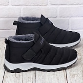 preiswerte Winter- und Schneestiefel-wasserdichte Winter-Wanderstiefel für Herren – rutschfeste Sohle, warmes Kunstfellfutter und Klettverschluss