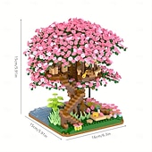 abordables Juguetes de construcción-Bloques de Construcción Flor 2008 pcs Serie de flores compatible ABS + PC Legoing Creativo Juguetes de descompresión Interacción padre-hijo para niño Juguet Regalo