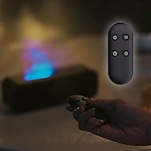 economico Umidificatori e deumidificatori-diffusore di aromi per aria con fiamma colorata umidificatore suono dinamico di fiamma fuoco diffusore di aromaterapia per casa ufficio stanza