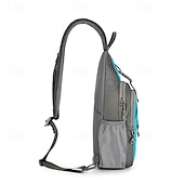 cheap Backpacks &amp; Bags-/ Hiking Sling Backpack Zipper Multi Pocket Rain Waterproof Anatomic Design Wearable Durable Outdoor Hiking Camping Military Nylon Black Army Green Blue