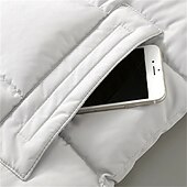 economico Gilet Puffer da Uomo-Per uomo Gilet imbottito Gilet con cappuccio Imbottito Gilet Gilet trapuntato Giornaliero Appuntamento Da mare Di tendenza Informale Autunno inverno Tasche Cappuccio staccabile Poliestere Tenere al