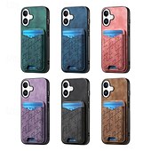 economico Cover per iPhone-telefono Custodia Per iPhone 16 Pro Max Plus iPhone 15 Pro Max Plus iPhone 14 13 12 11 Pro Max Plus Mini iPhone 14 Pro Max iPhone 13 12 11 Pro Max Per retro Porta carte di credito Con supporto Slot
