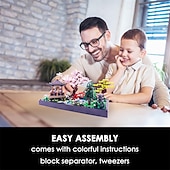 halpa Rakennuslelut-Mikrokokoiset Rakennuspalikat Setit Kiinalainen Zen Puutarha Arkkitehtuuri ja Kirsikankukkabonsai Rakennuslelut Aikuisille Japanilainen Sakura Talo Mini Tiilet Lahjaksi Lapsille 142280 KPL Joululahja