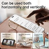 cheap iPhone Cases-Phone Case For iPhone 16 Pro Max Plus iPhone 15 Pro Max Plus iPhone 15 iPhone 14 Pro Max Back Cover with Stand Holder Magnetic Support Wireless Charging Retro TPU PC
