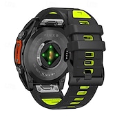 halpa Garmin kellonauhat-Kellon ranneke varten Garmin Fenix 8 47mm 51mm 7X 6 6X Pro Epix Pro Instinct 2X Approach S70 S62 S60 Forerunner 955 945 Epix Marq Descent Quatix 22mm 26mm Silikoni Korvaus Hihna Quick Fit Säädettävä
