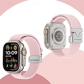 cheap Apple Watch Bands-Sport Band Compatible with Apple Watch band 38mm 40mm 41mm 42mm 44mm 45mm 49mm Braided Adjustable Fabric Strap Replacement Wristband for iwatch Ultra 2 Series 9 8 7 SE 6 5 4 3 2 1