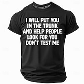 Men's Rude Offensive Text T shirt Short Sleeve T shirt 3D Print Crew Neck Shirt Casual Street Style Sports Outdoor Daily Black Red Blue Spring & Summer Clothing Apparel S M L XL XXL XXXL 8