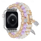 baratos Pulseiras de Apple Watch-Pulseira Esportiva Compatível com Pulseira Apple Watch 38mm 40mm 41mm 42mm 44mm 45mm 49mm Com Miçangas Ajustável Respirável Contas pulseira de substituição para iwatch Ultra 2 Series 9 8 7 SE 6 5 4 3