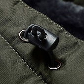 billiga Sportjacka-Herr Utomhusjacka Vinterkappa Fleece-jacka Hoodiejacka Dagligen Semester Håller värmen Vindtät Ficka Avtagbar huva Vår &amp; Höst Färgblock Mode Klassisk Huva Normal Svart Röd Kungsblå Armégrön Jacka