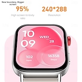 tanie Inteligentne bransoletki-696 P93 Inteligentny zegarek 1.393 in Inteligentne Bransoletka Bluetooth Krokomierz Powiadamianie o połączeniu telefonicznym Rejestrator snu Kompatybilny z Android iOS Damskie Męskie Odbieranie bez