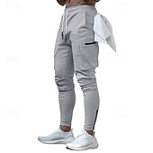 baratos Calças de Corrida &amp; Meias-Homens Calça Joggers Calças Esportivas Calças de Corrida Calça esportiva Calças de ginástica Bolsos Com Cordão Laço de toalha Cintura elástica Calças Ao ar livre Desportos e Ar livre Atlético Secagem