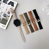 olcso Samsung óraszíjak-Óraszíj mert Samsung Galaxy Watch 3 45mm, Galaxy Wacth 46mm, Gear S3 Classic / Frontier, Gear 2 Neo Live Műbőr Csere Szíj Állítható Solo Loop Karszalag