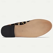 baratos Sapatos de Bordado Exquisitos-sapatos oxford vintage masculinos com cadarço - preto com tecido jacquard libélula, biqueira e salto de couro sintético marrom, ideais para estilos casuais e retrô