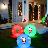 abordables Luces subacuáticas-Luz flotante LED para piscina de 40 cm, bola inflable luminosa resistente al agua para decoración de piscinas al aire libre y deportes de piscina