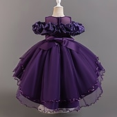 Copii Fete Rochie de petrecere Floral Floare Manșon scurt Nuntă Ocazie specială Zdrobit Fermoar Frumoasa Dulce Bumbac Poliester Asimetric Rochie de petrecere Vară Primăvară Toamnă 4-13 ani Alb ieftine Rochii de Petrecere-Copii Fete Rochie de petrecere Floral Floare Manșon scurt Nuntă Ocazie specială Zdrobit Fermoar Frumoasa Dulce Bumbac Poliester Asimetric Rochie de petrecere Vară Primăvară Toamnă 4-13 ani Alb