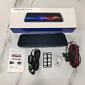 cheap Car DVR-Touch Screen Mirror 1080P Dash Camera Car DVR Mirror Front and Rear Dual Lens Camera Dashcam HD 1080P Rear View Mirror 1080P Dash Cam Video Camera