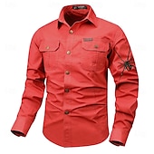 economico camicie western da uomo-Per uomo Animali SPIDER Camicie da lavoro Camicia occidentale Camicia da carico Manica lunga Vintage Occidentale Informale Sportivo Per uscire Inverno Primavera &amp; Autunno Collo ripiegabile Stampa