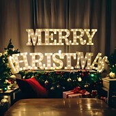 baratos Luzes decorativas-letreiro com luzes de letras led, 26 letras do alfabeto iluminadas, lâmpadas decorativas alimentadas por bateria para casamentos, aniversários, festas, bar em casa e decoração de natal