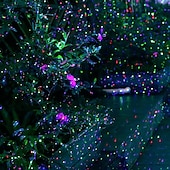 abordables Proyector de la lámpara  y proyector láser-Proyector de luces láser para Navidad para exteriores, proyector de luces navideñas de 3 colores y 50 pies con control remoto, luces de luciérnagas, lluvia de estrellas, luces láser, decoraciones