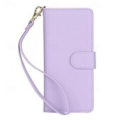 economico Cover Samsung-telefono Custodia Per Piegatura a Z 7 Z Fold 6 Z Fold 5 Z Fold 4 Z Fold 3 Copertura Posteriore con Supporto Con Cinturino da Polso Slot per Carte Retrò TPU Pelle PU