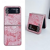 cheap Samsung Cases-Phone Case For Samsung Galaxy Z Flip 6 Z Flip 5 Z Flip 4 Z Flip 3 Back Cover Shockproof Retro PC PU Leather