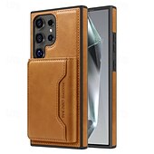 お買い得  サムスン用ケース-電話 ケース 用途 S24 Ultra S24 Plus S24 S23 S23 Ultra S23 Plus S22 S22 プラス ウルトラ S25ウルトラ バックカバー スタンド付き 取り外し可 磁石バックル レトロ風 TPU PUレザー