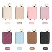 economico Cover Samsung-telefono Custodia Per Capovolgi Z 6 Z Flip 5 Z Flip 4 Z Flip 3 Per retro con cordino Slot per schede Fibbia ad anello Retrò TPU pelle sintetica