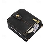abordables Carcasas Samsung-teléfono Funda Para Z Flip 6 Z Flip 5 Z Flip 4 Z Flip 3 Gire la tapa con Soporte Cremallera con cordón Retro TPU Cuero de PU