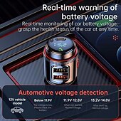 voordelige Auto-oplader-pd30wqc 3.0 bluetooth 5.4 auto mp3 speler fm transmitter draadloze handsfree u disk play usb auto snellaad adapter