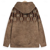 baratos moletons 3d masculinos-Homens Cowboy Moletom Moletons Moletom Manga Longa Moletom com capuz Com Capuz Moda Impressão 3D Férias Feriado Viagem Marron Com Cordão Outono Inverno Designer