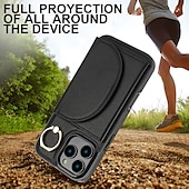 tanie Etui do iPhone&#039;ów-telefon Kılıf Na iPhone&#039;a 16 Pro Max Plusa iPhone&#039;a 15 Pro MaxPlus iPhone 14 13 12 11 Pro Max Plus iPhone 14 Pro Max iPhone 13 12 11 Pro Max Osłona tylna Uchwyt pierścieniowy Gniazdo karty Odporny na