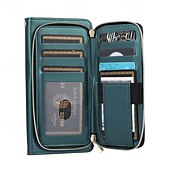 cheap Samsung Cases-Phone Case For S24 Ultra S24 Plus S24 S24 FE S23 S22 S21 S20 Ultra Plus FE A55 A35 A25 A15 5G A54 A34 A14 A73 A53 A33 A23 A13 A72 A52 A32 A22 A12 A51 Flip Cover with Stand Holder Zipper with Wrist